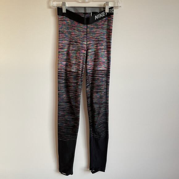 Nike Pro Women's HyperWarm Fleece-Lined Stirrup Leggings Size Small - Picture 2 of 15